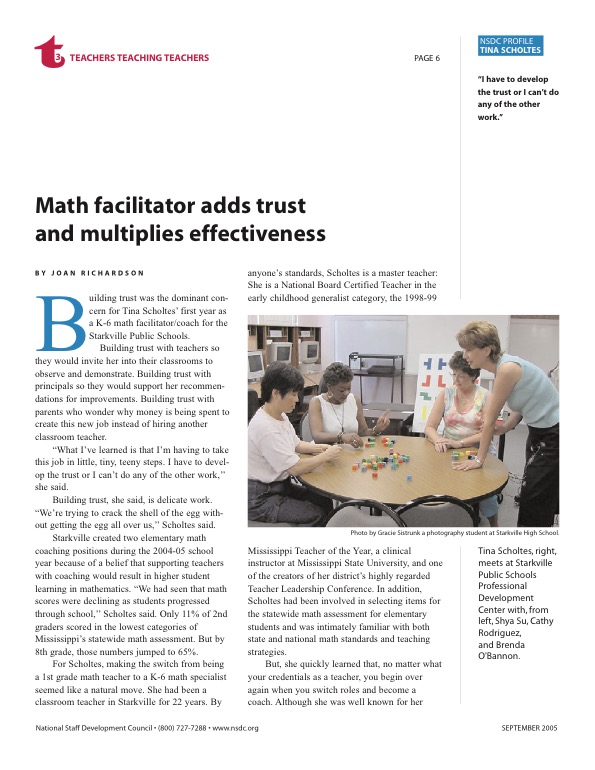 Image for aesthetic effect only - Math-facilitator-adds-trust