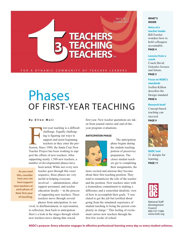 Image for aesthetic effect only - Phases-of-first-year-teaching
