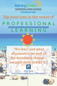 Image for aesthetic effect only - Dip-your-toes-in-the-water-of-professional-learning