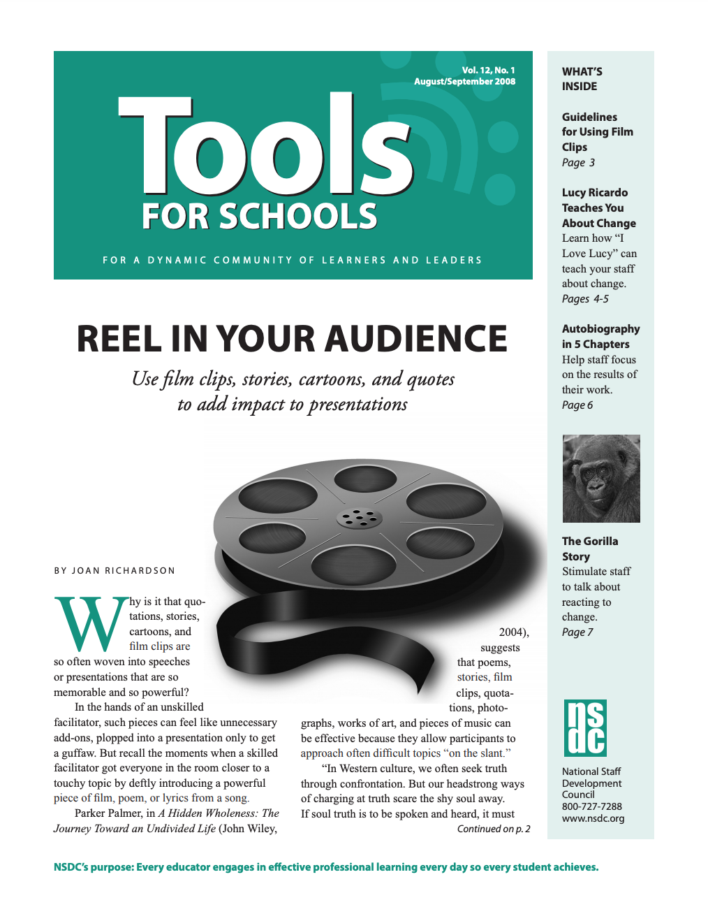 Image for aesthetic effect only - Tools-for-schools-august-september-2008-vol-12-no-1