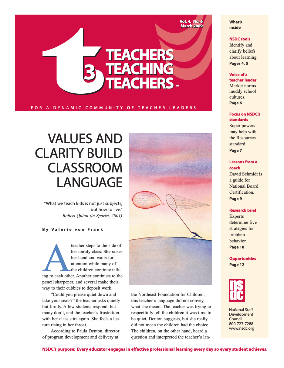 Image for aesthetic effect only - Teachers-teaching-teachers-march-2009-vol-4-no-6