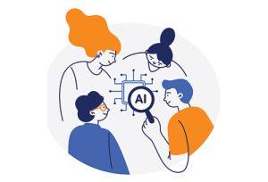 people studying artificial intelligence