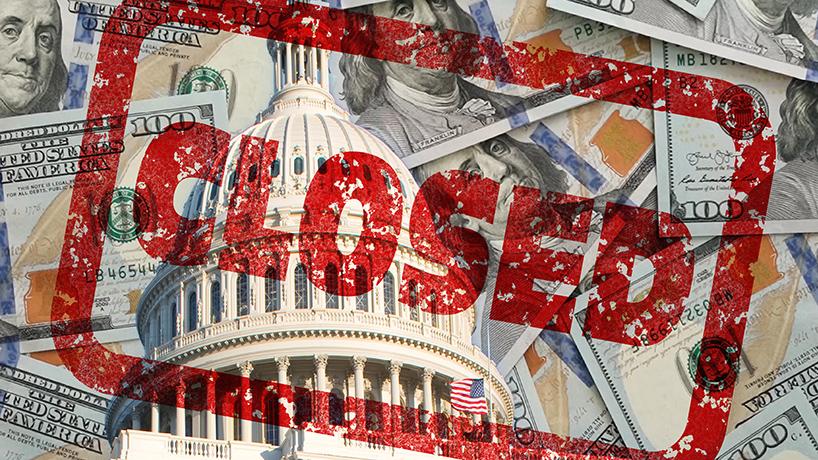 Government debt ceiling and federal government shutdown