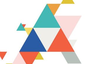 graphic image depicting different triangles with different colors