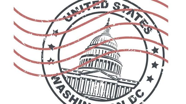 Stamp with capitol building